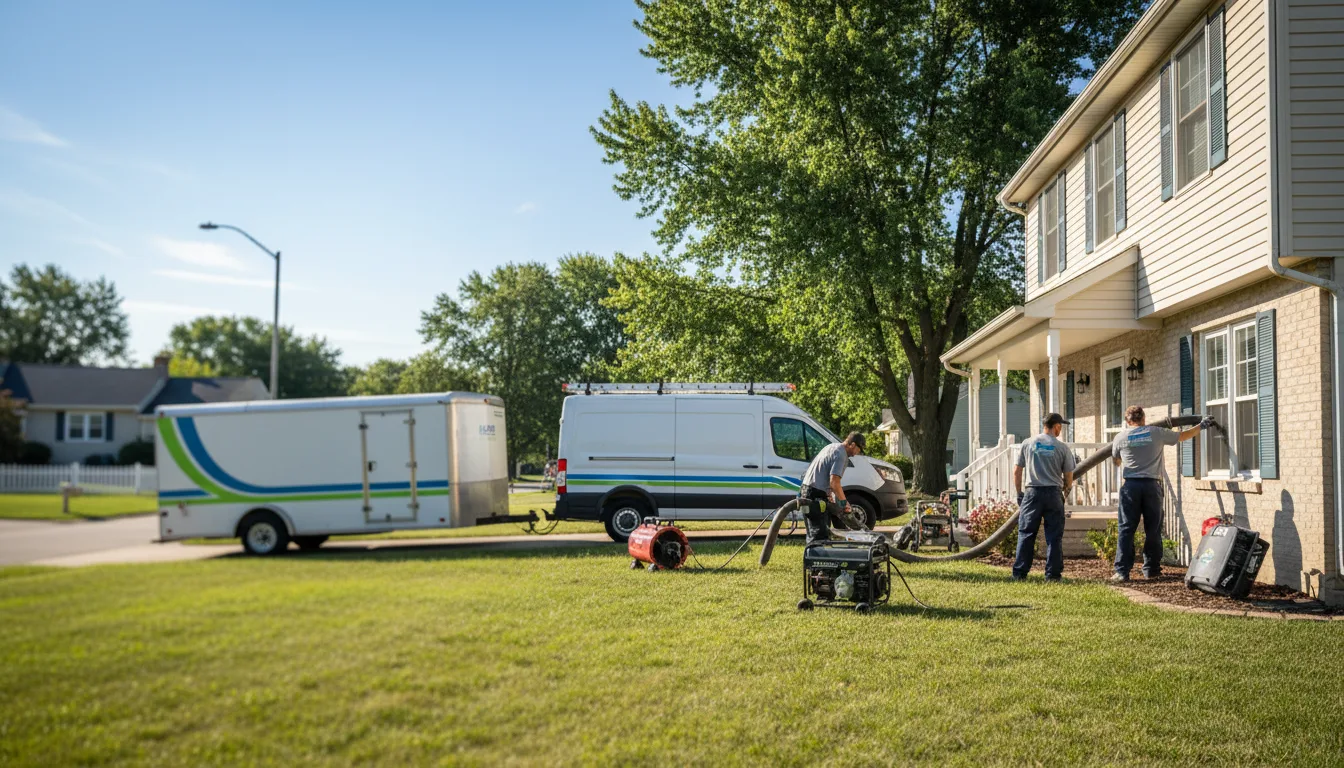 Flooded Basement Restoration And Cleanup With Repair in Cambridge City, IN near me